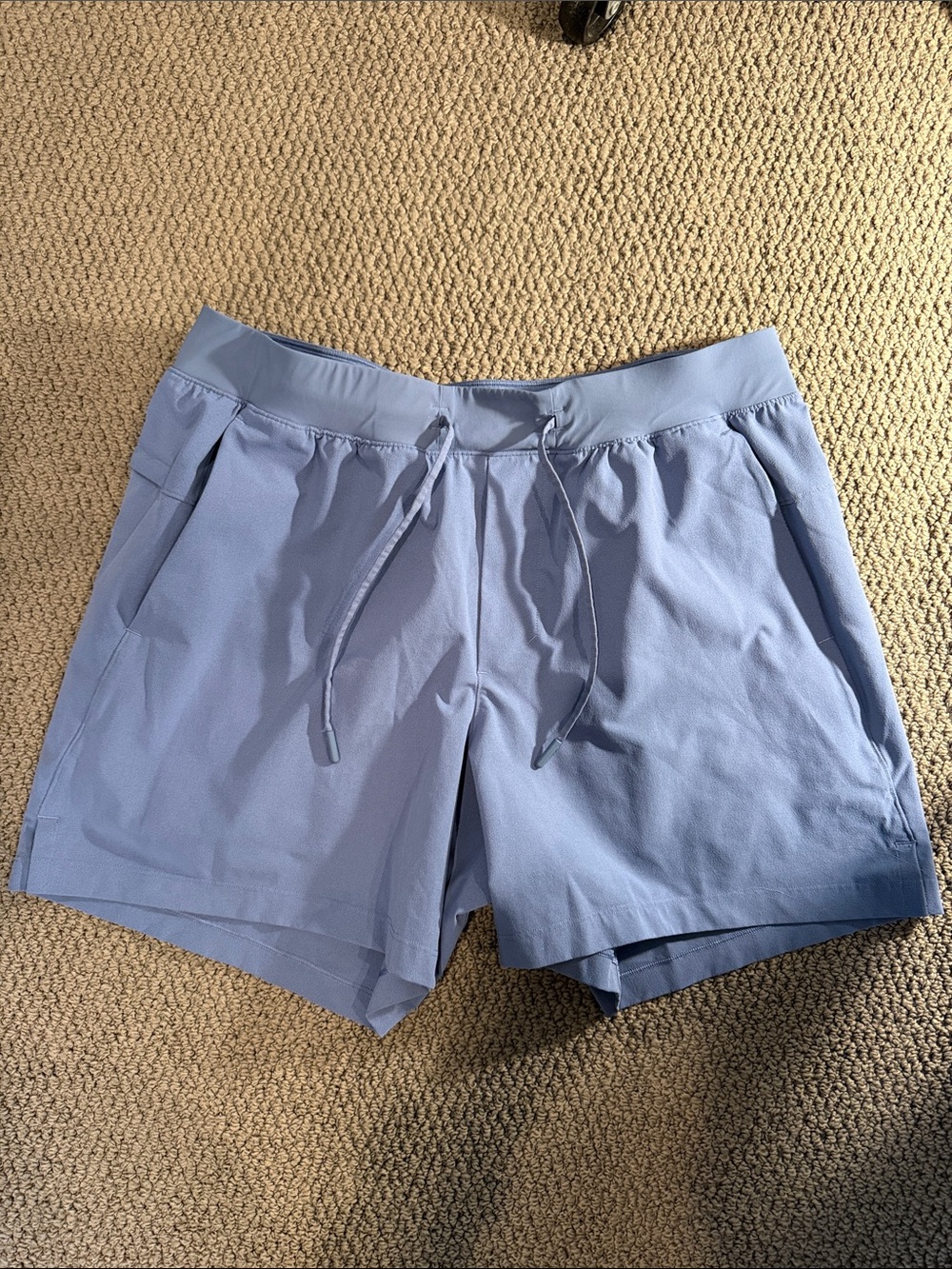 Men’s Lululemon Zeroed In 5 in Liner-less shorts - Oasis Blue - Large